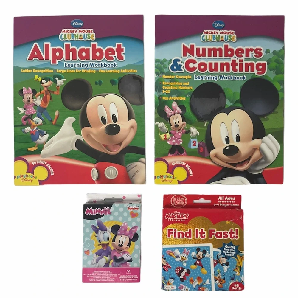 Mickey Mouse Book & Card Learning Game Set